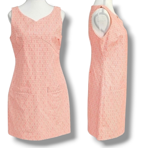 BRITT RYAN | SLEEVLESS GRAPHIC SHEATH DRESS - Picture 1 of 14
